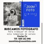 Trabajo empleo ibiza fotografo temporada 2025