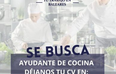 ayudante cocina ibijobs portal empleo baleares trabajo cv rrhh jobs work