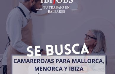 camarero empleo laboral rrhh trabajo ibijobs menorca mallorca ibiza