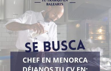 oferta-trabajo-chef-menorca-portal-empleo-cv-rrhh